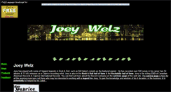 Desktop Screenshot of joeywelz.100freemb.com